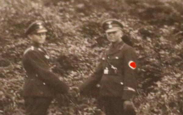 drei Fotos - Soldaten der SS - Totenkopf  , Verfügungstruppe